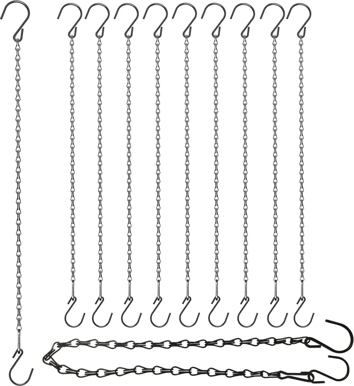 Adjustable Hanging Chain 21 Inch 10 Pack