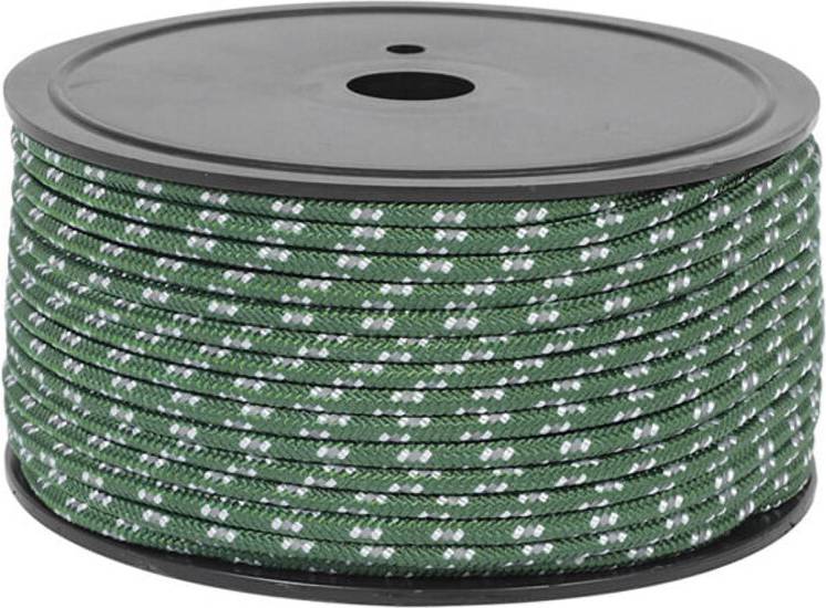 Outdoor Tent Ropes Reflective Windproof Dark Green 50m