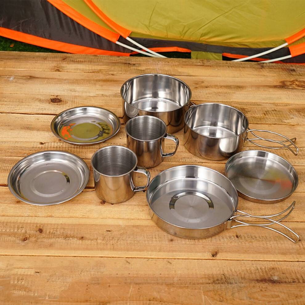 Stainless Steel Camping Cookware Kit