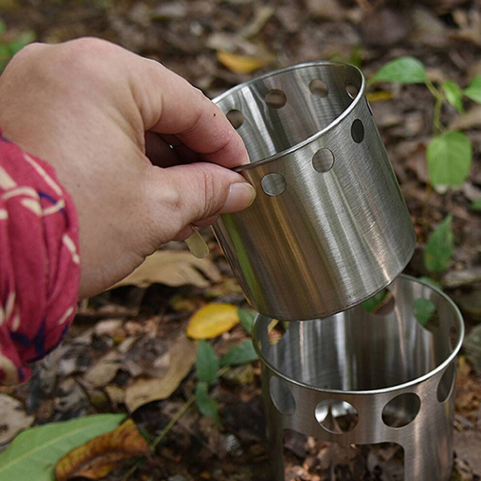 Durable Stainless Steel Camping Cookware Set