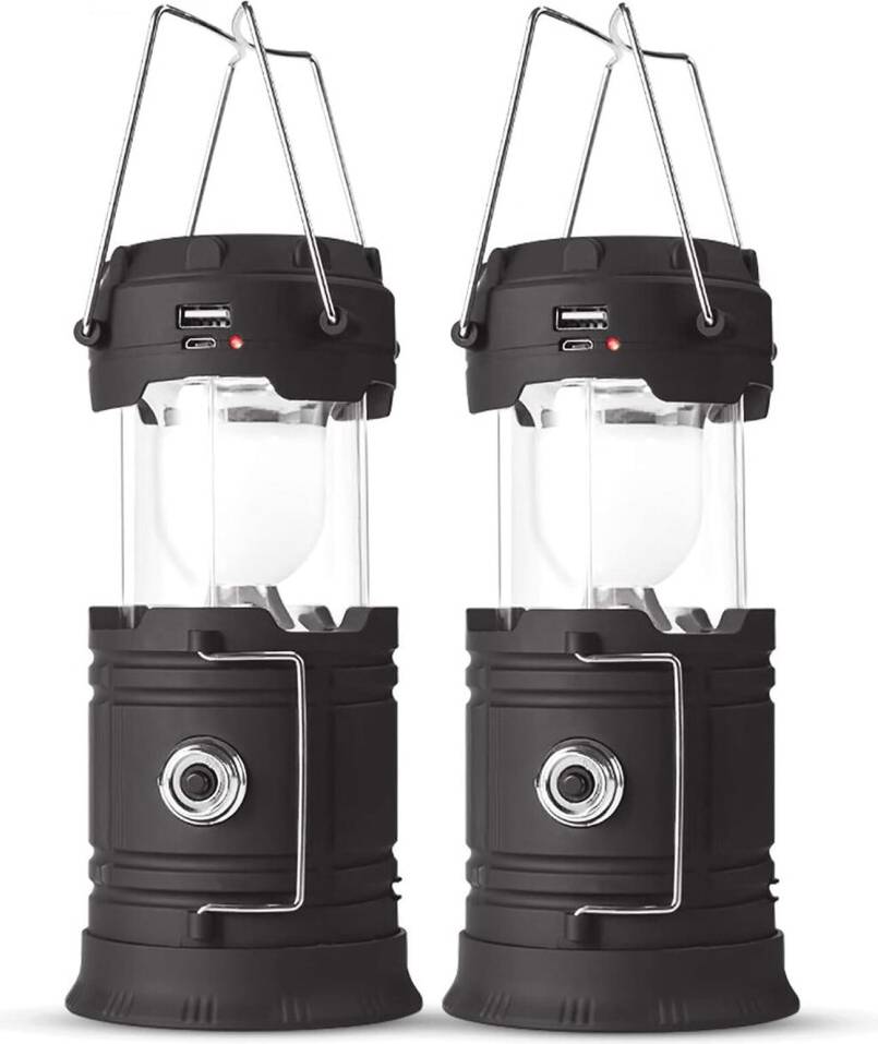 Solar Powered LED Camping Lantern Portable