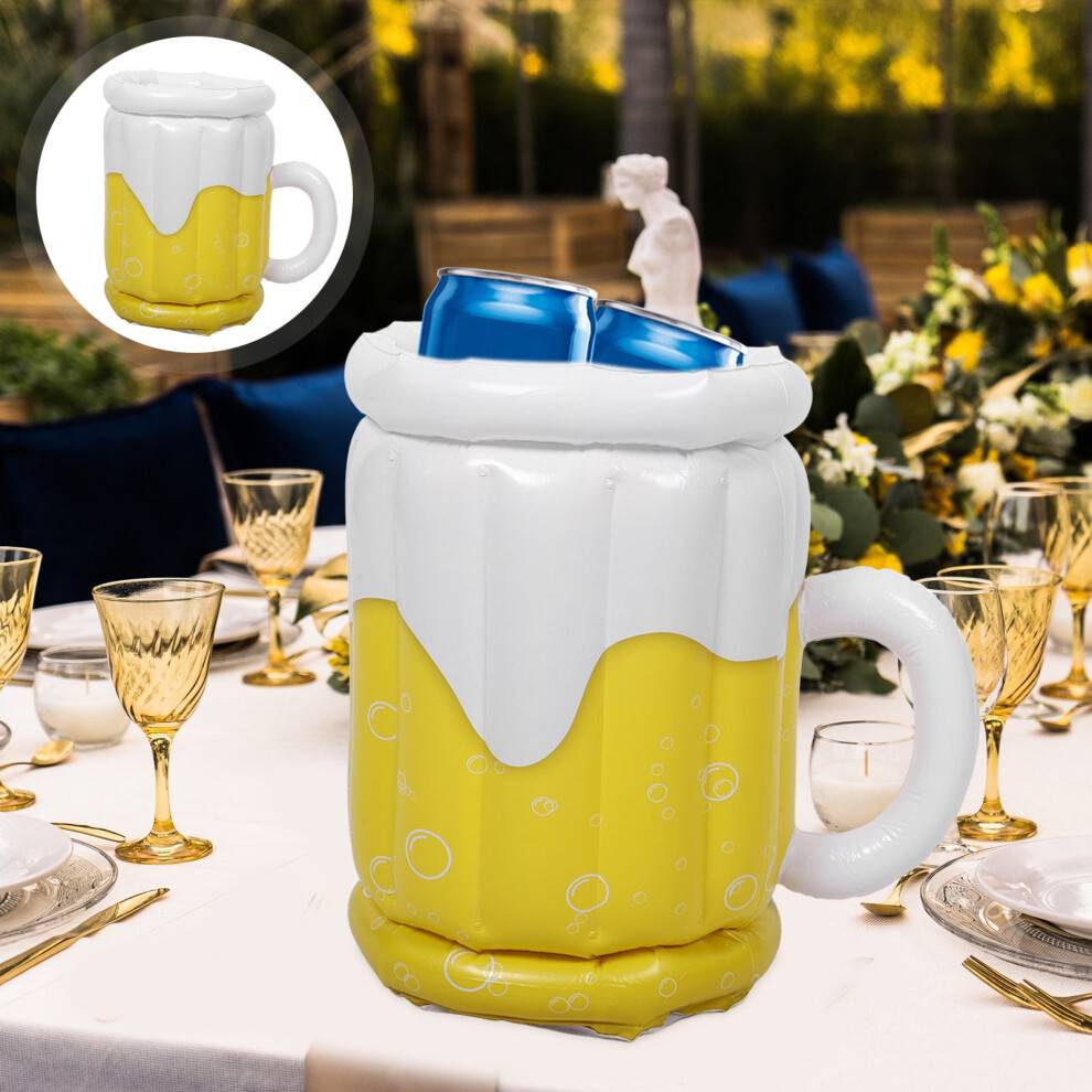 Inflatable Cooler Yellow 1Pack