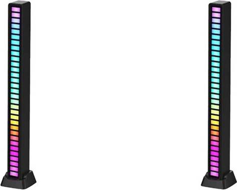 Kepptory 2X RGB LED Music Sound Control Light Strip