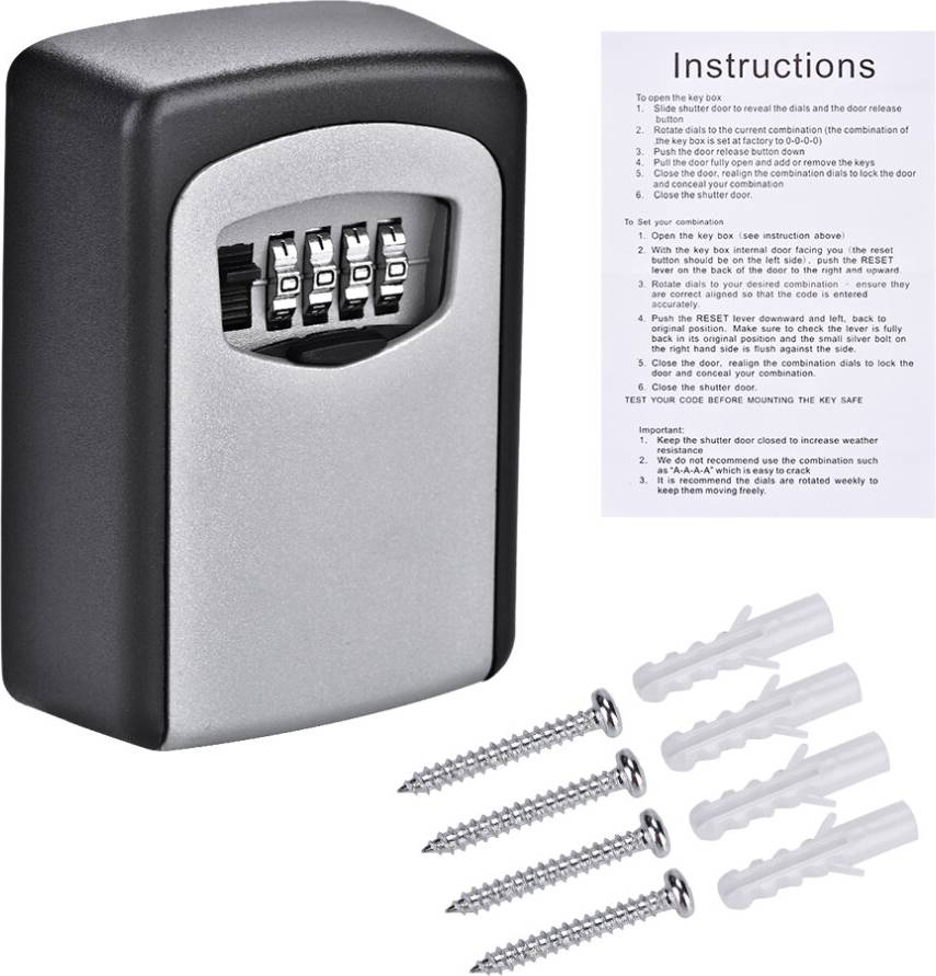Small lock box Resettable Code Safe Security Lock Box