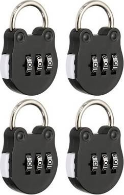 Uxcell Combination Padlock Cat Shackle Code Locks 4 Pcs