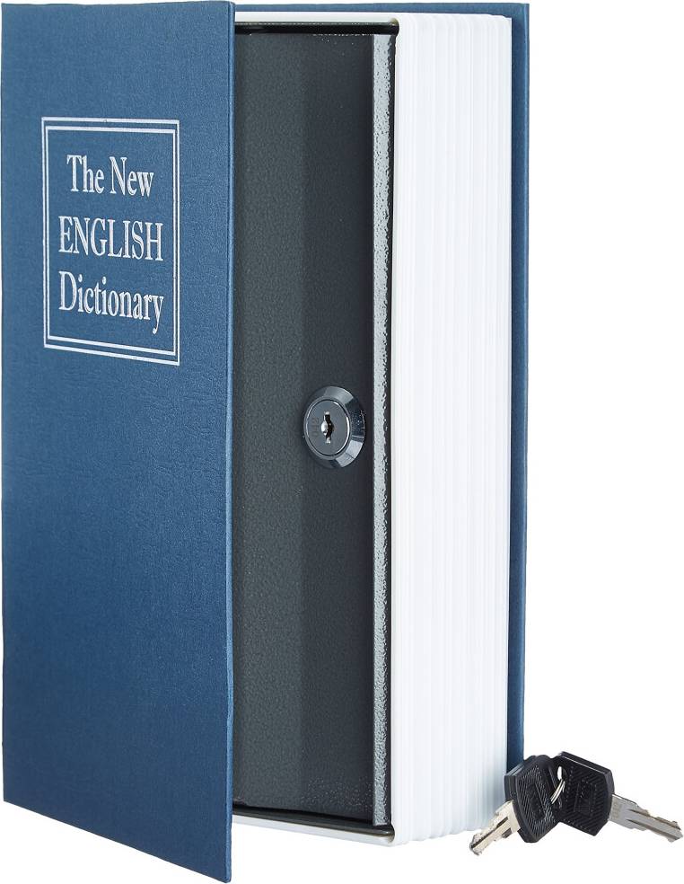 Amazon Book Safe Key Lock Large Blue