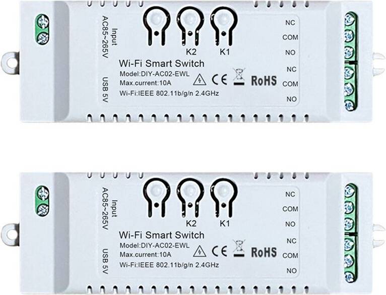 2CH WiFi DIY Timer Automation Module