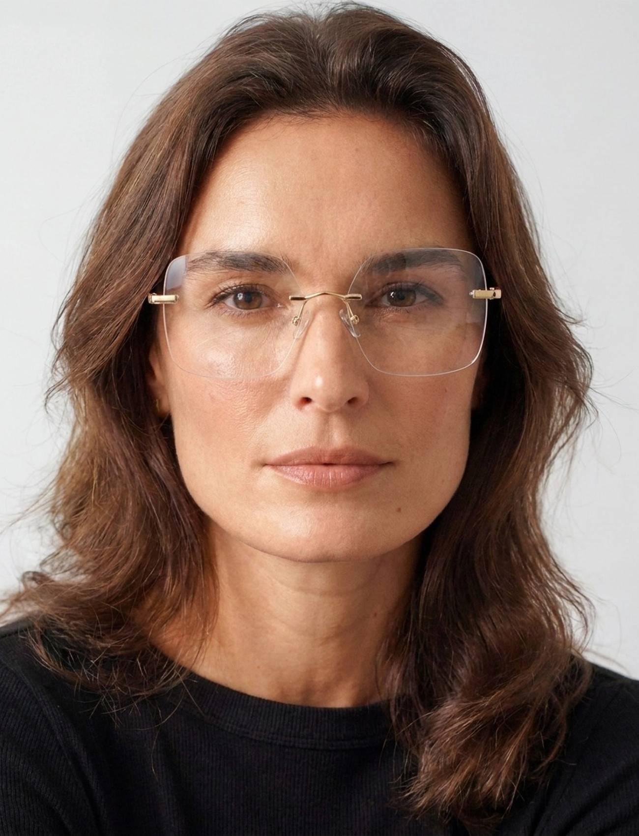 Billie Gold Rimless Readers 2.0