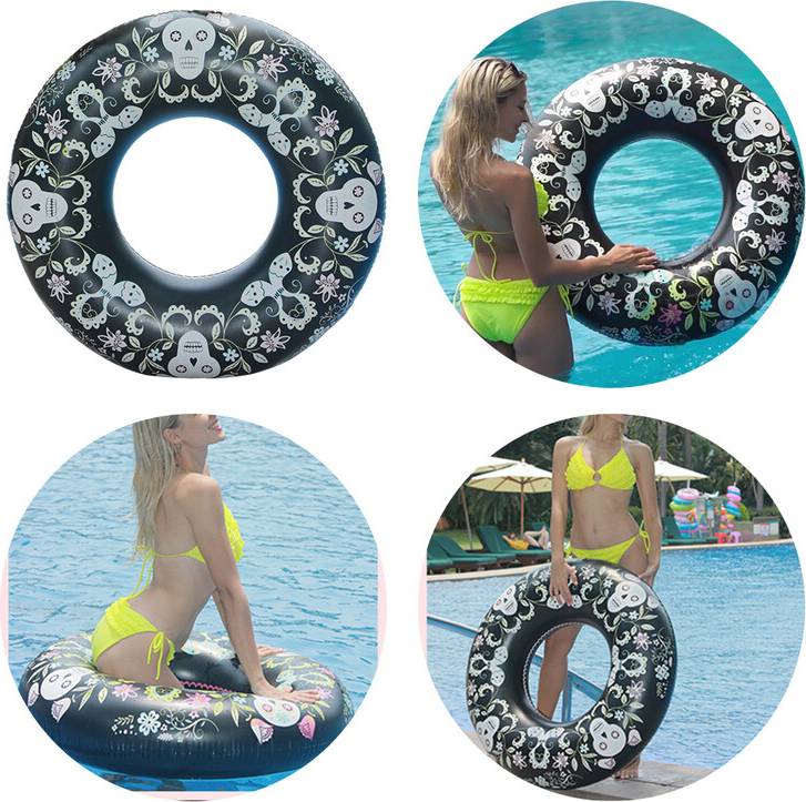 Skull Inflatable Swim Ring