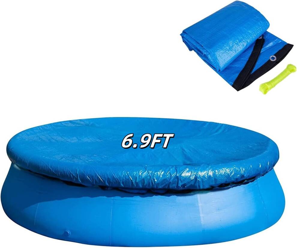 Round Solar Pool Cover 6.9FT Inflatable