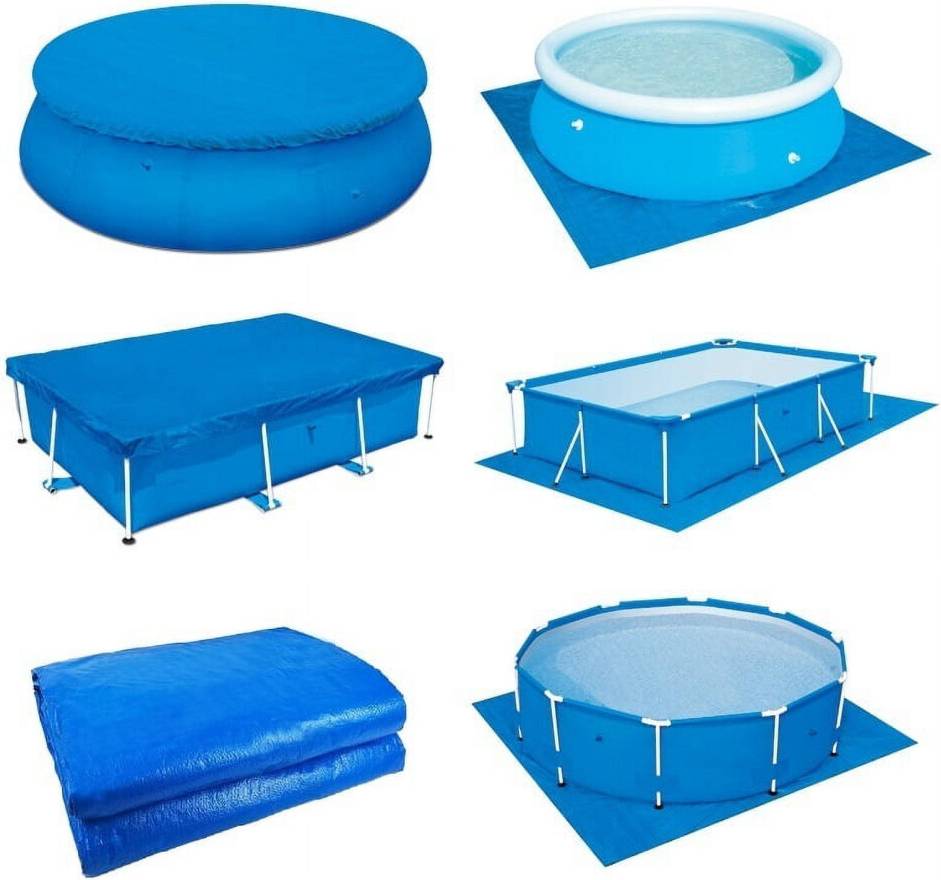 Round Pool Cover Inflatable Pools 6-15 Ft