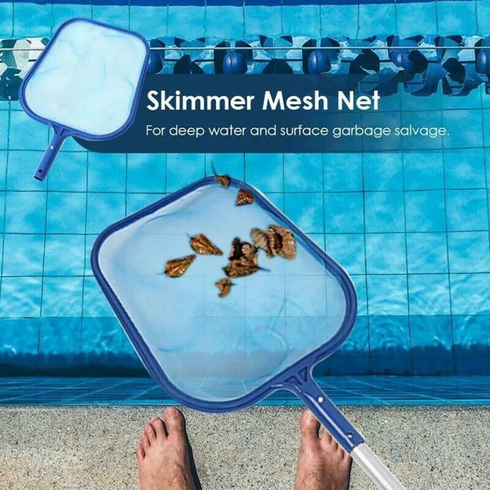 Pool Skimmer Net Durable Blue