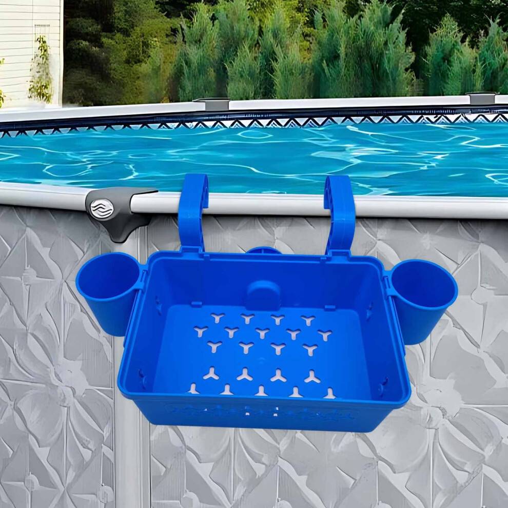 Poolside Accessory Holder Portable Storage Basket