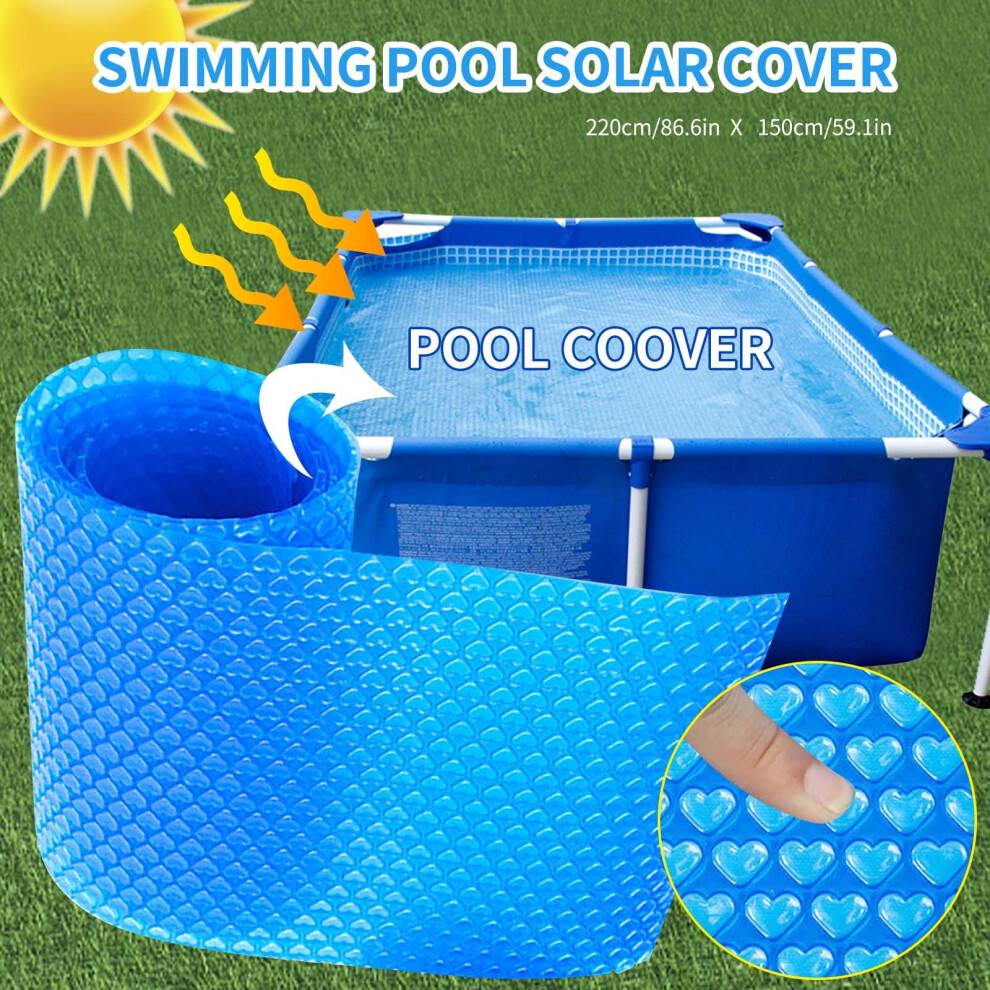 Rectangle Pool Cover Protector Blue