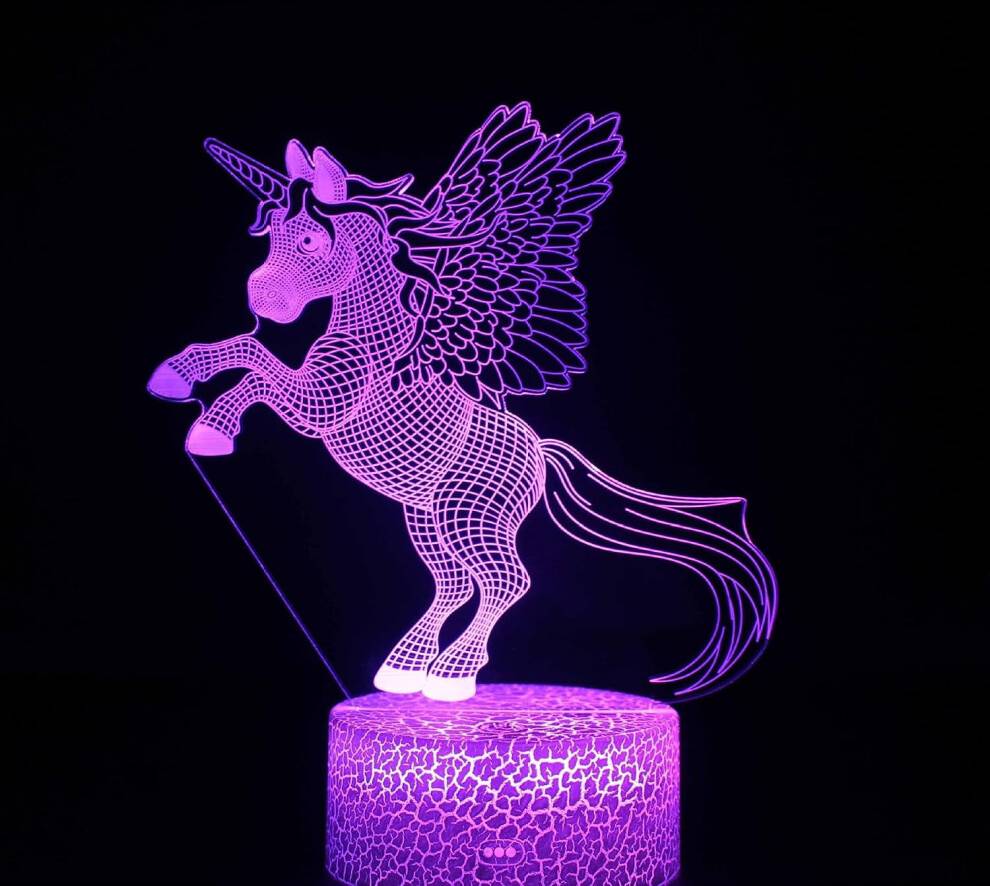 USB 7 Colors Touch Remote Night Light