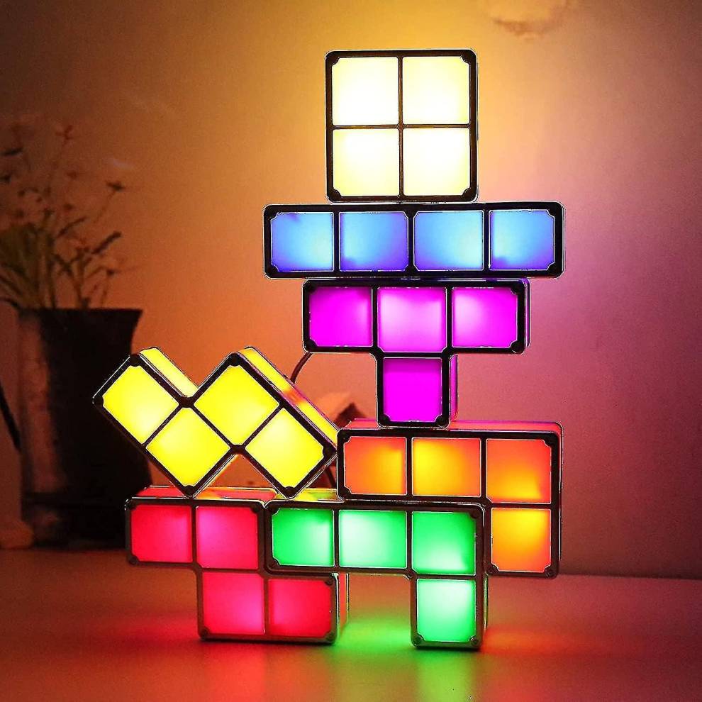 Tangram Stackable Led 7 Colors Night Light