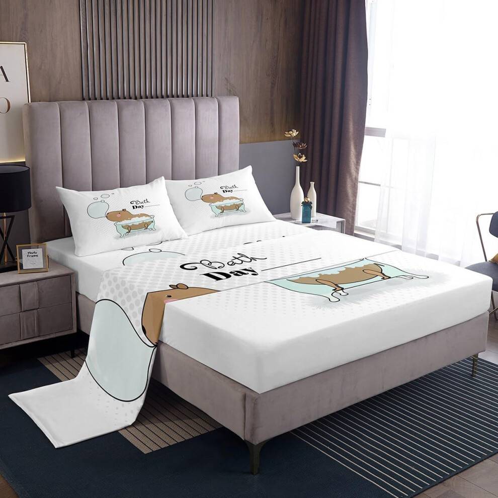 Homewish Capybara Sheet Set Rodent