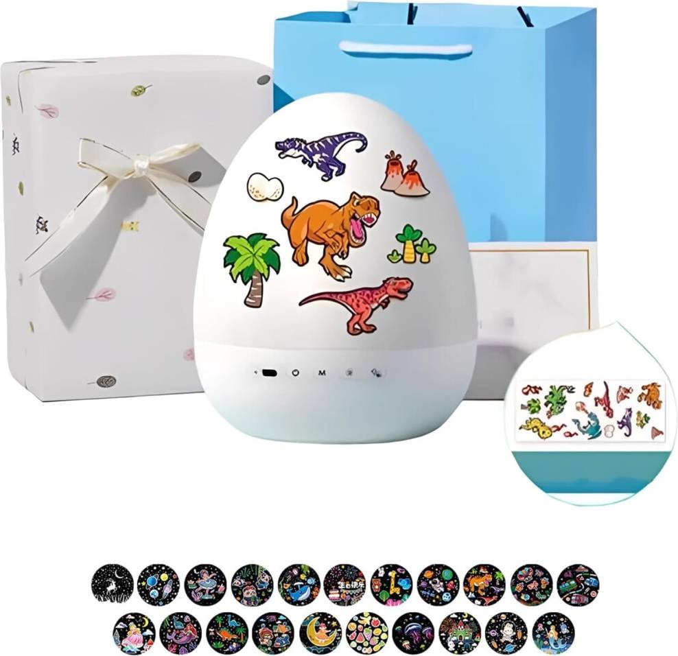 Dinosaur Egg Projector 360 Rotation Night Light