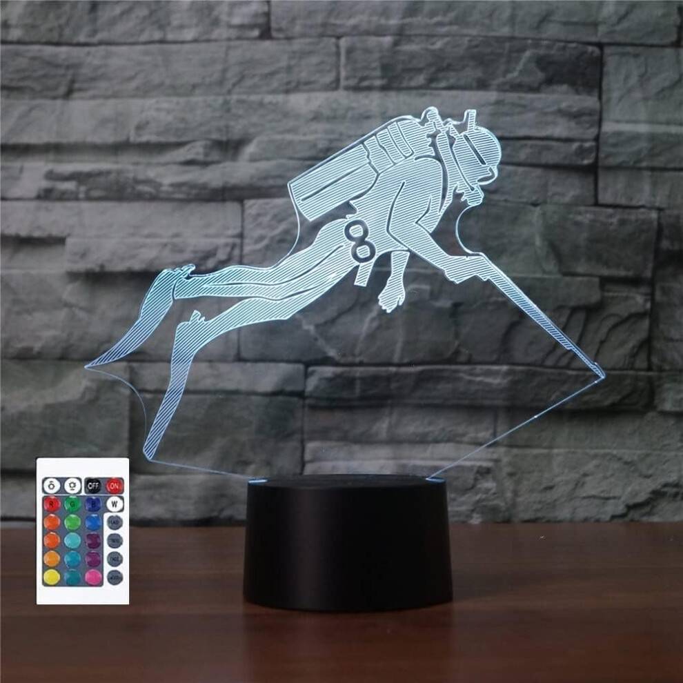 3D Diving Remote Control 16 Color Lights