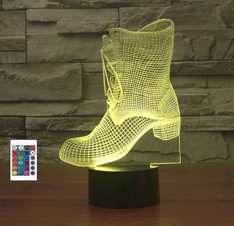 3D Boots Remote Control 16 Color Lights