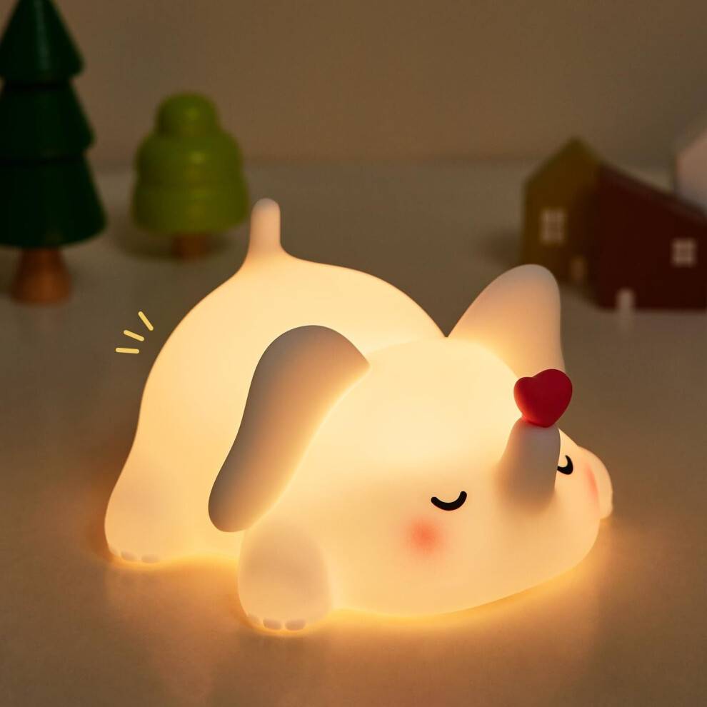 LED Rabbit Dimmable Rechargeable Touch Night Light