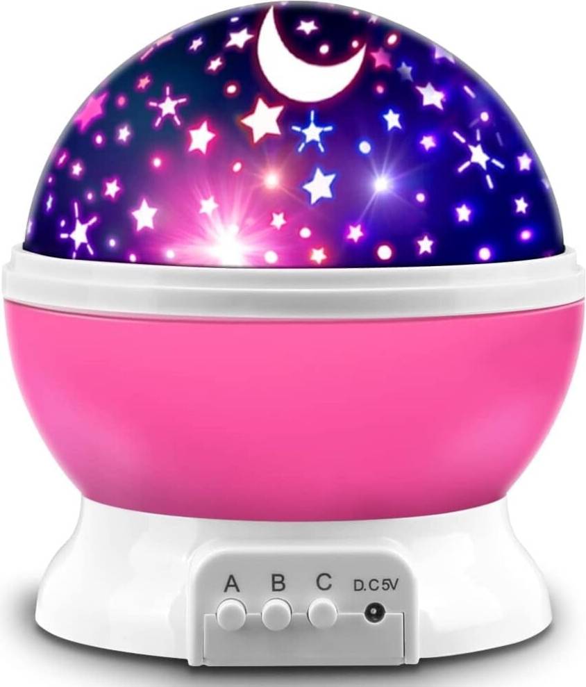Pink Star Projector Night Light