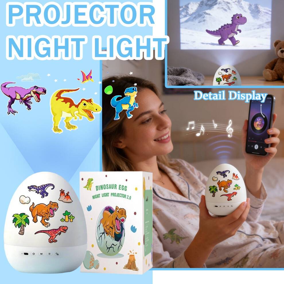 Dinosaur Projector 360 Rotation Night Light