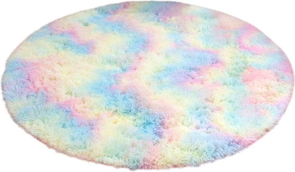 Round Rainbows Color Rug