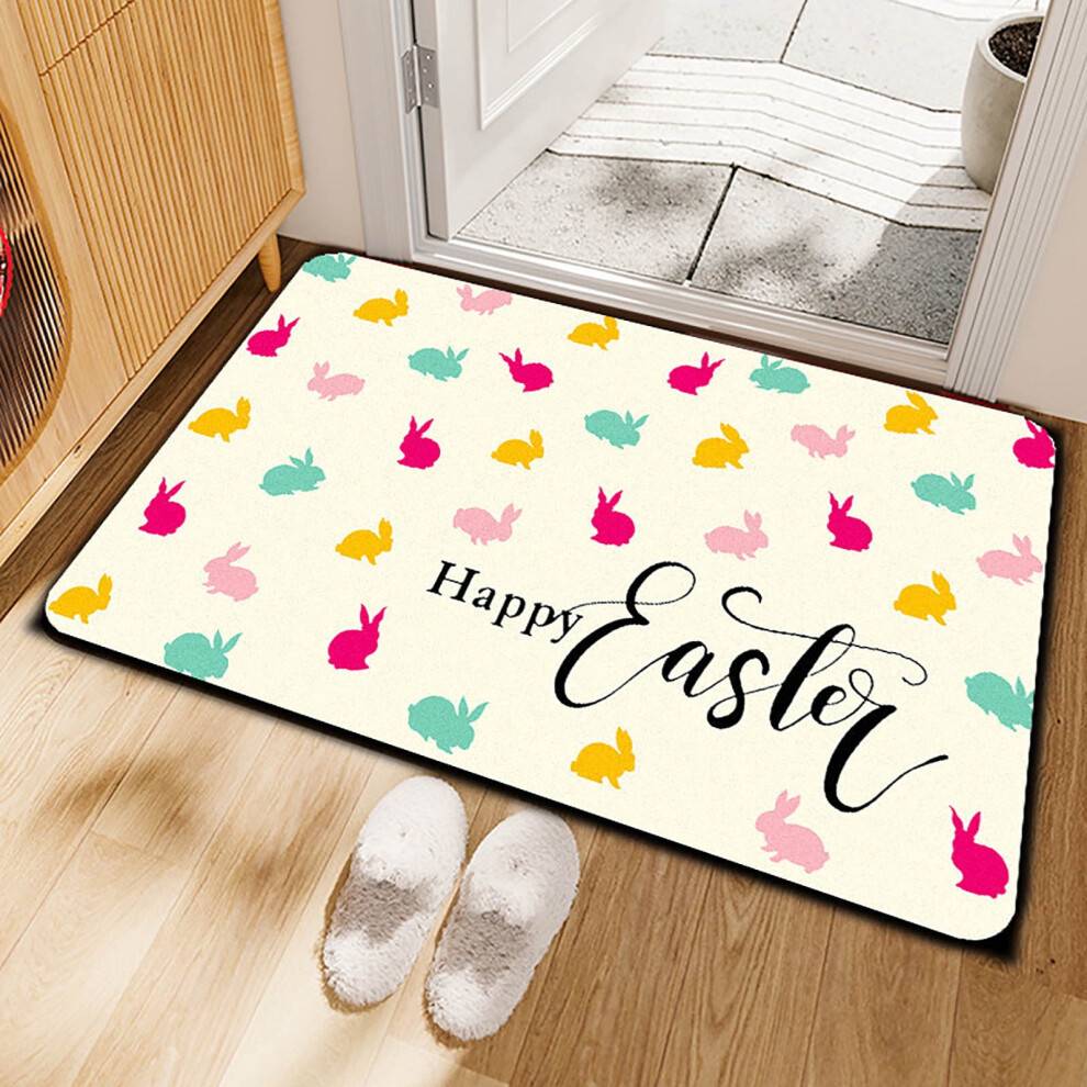 Easter Bunny Rug For Kids Soft Floor Mat