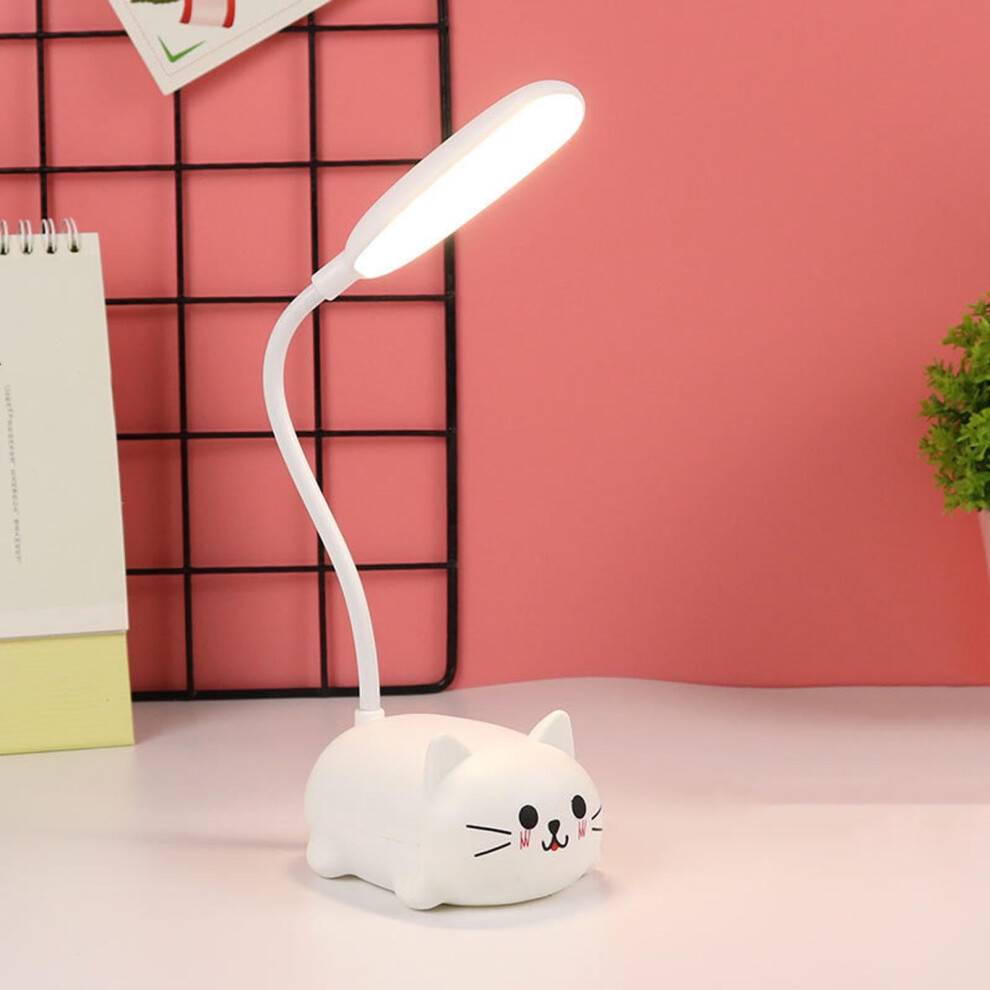 LED Kids USB-Powered Mini Cat Table Lamp