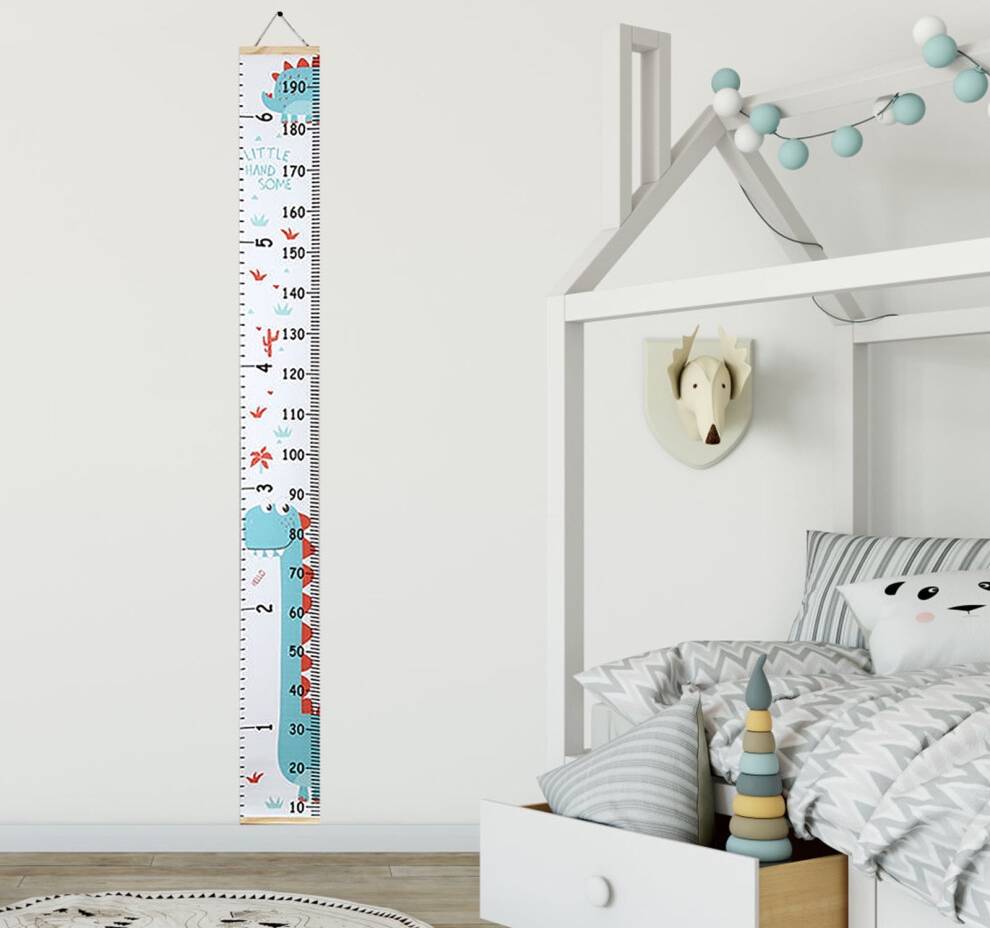 Kids Growth Chart Wooden Frame Height Ruler 72 Inches