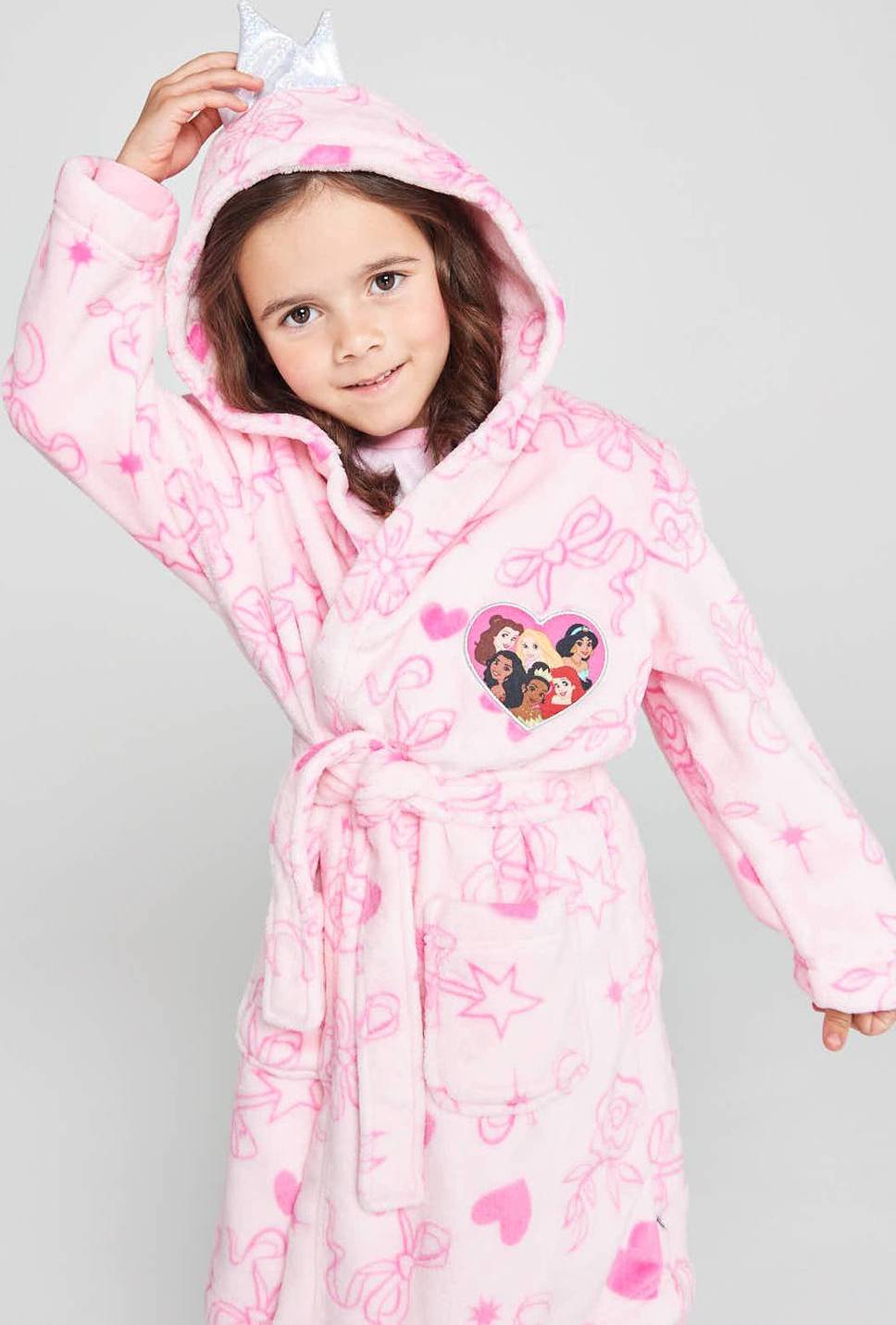 Robe kids Brand Threads Princess Fleece Robe - Pink