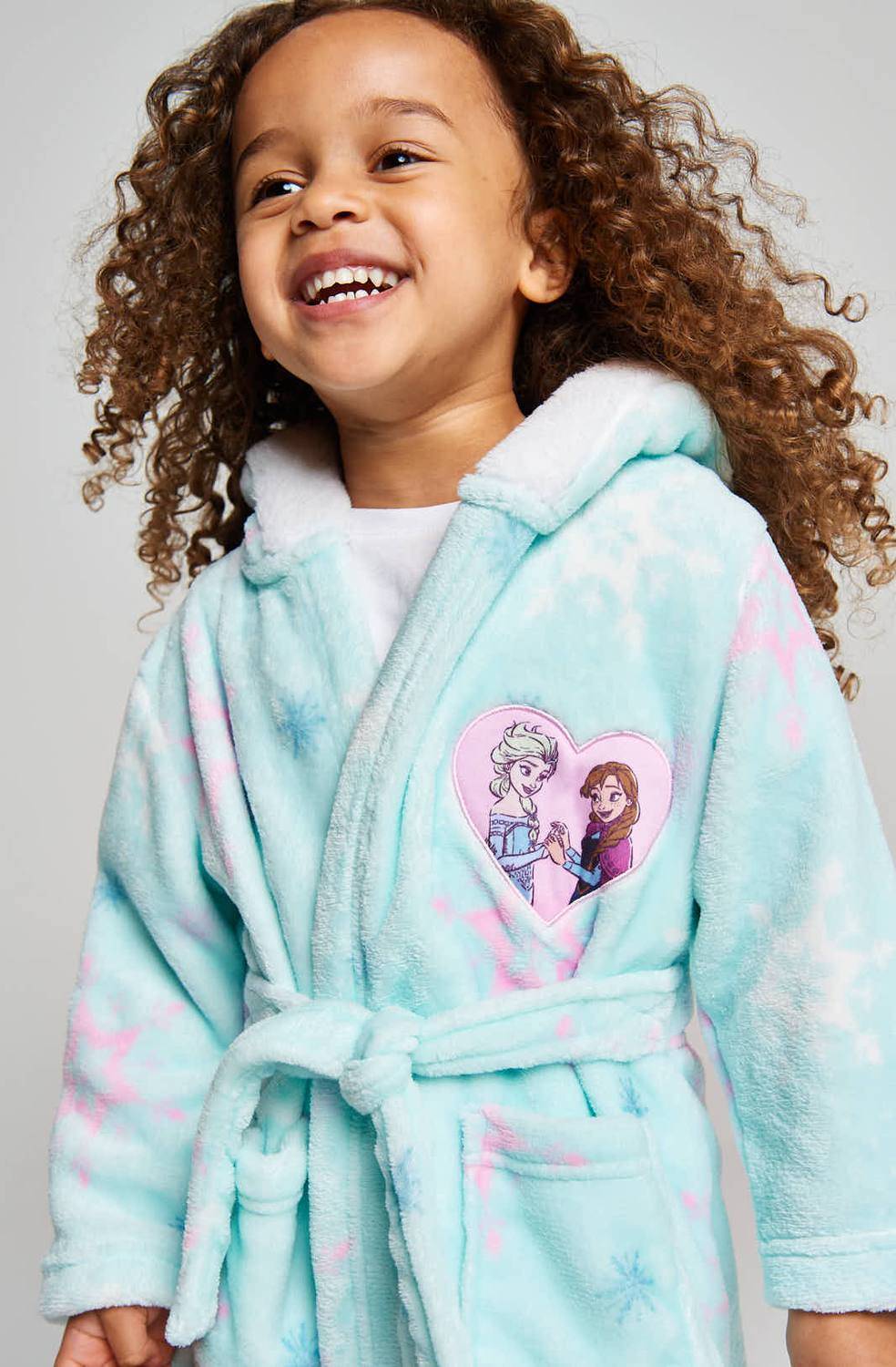 Robe kids Brand Threads Frozen Fleece Robe - Aqua