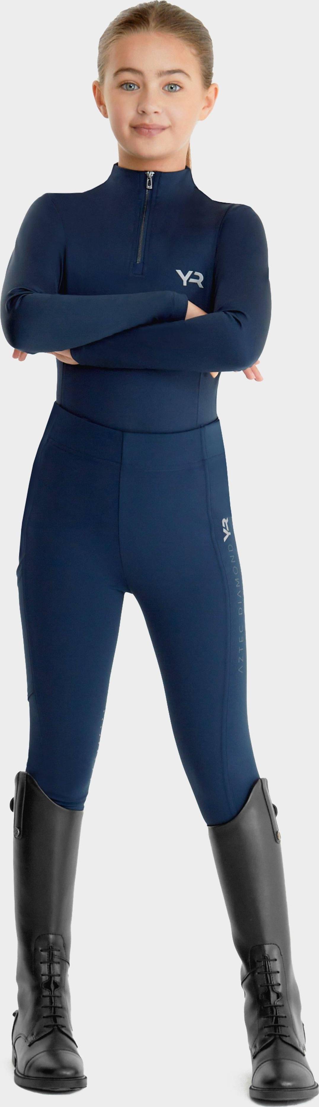 Young Rider Full Seat Riding Leggings - Navy