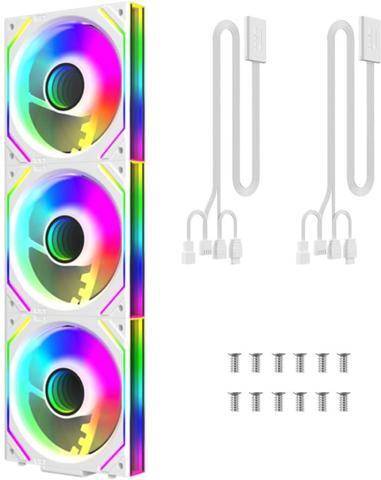 Uni Fan White Edition Infinity Mirror Module 3 Pack 120mm