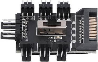8-Way Fan Hub Splitter With 3 Pin Extension
