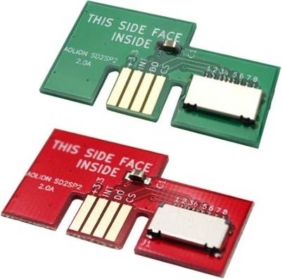 Micro sd card and adapter 2pcs Serial Port 2 SD2SP2 Micro SD Card TF Reader