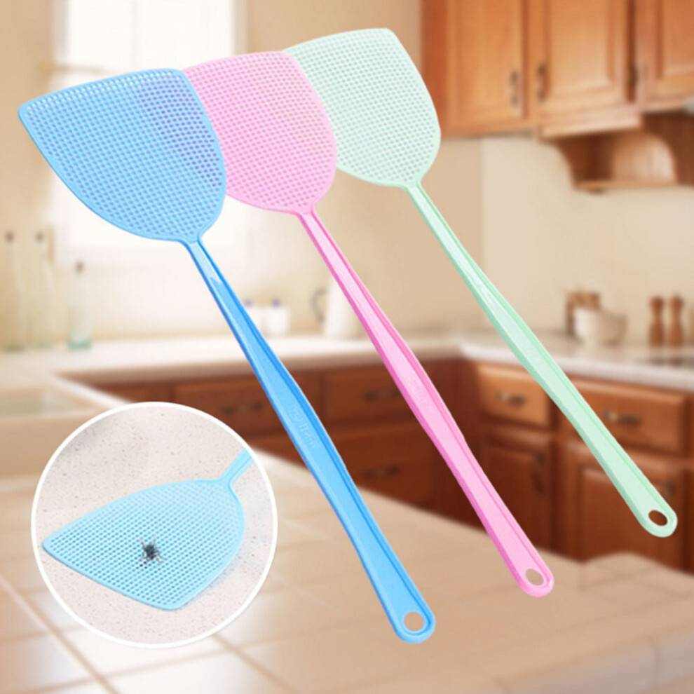 Plastic Fly Swatter 17.5 Inch 3-Pack