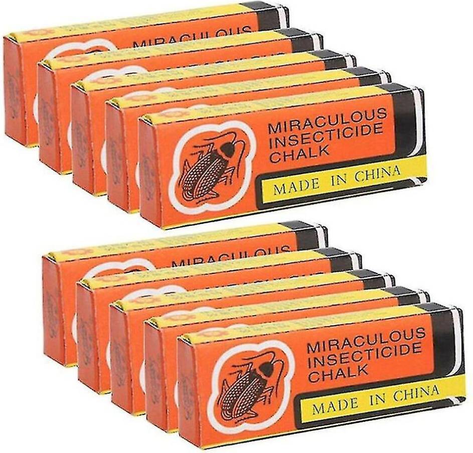 10PCS Cockroach Repellers Magic Dust Free Chalk