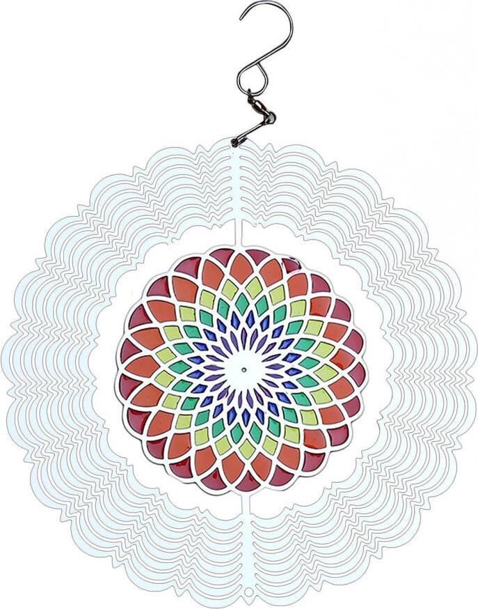 Metal Wind Chime Hanging Rotating 8 Inch