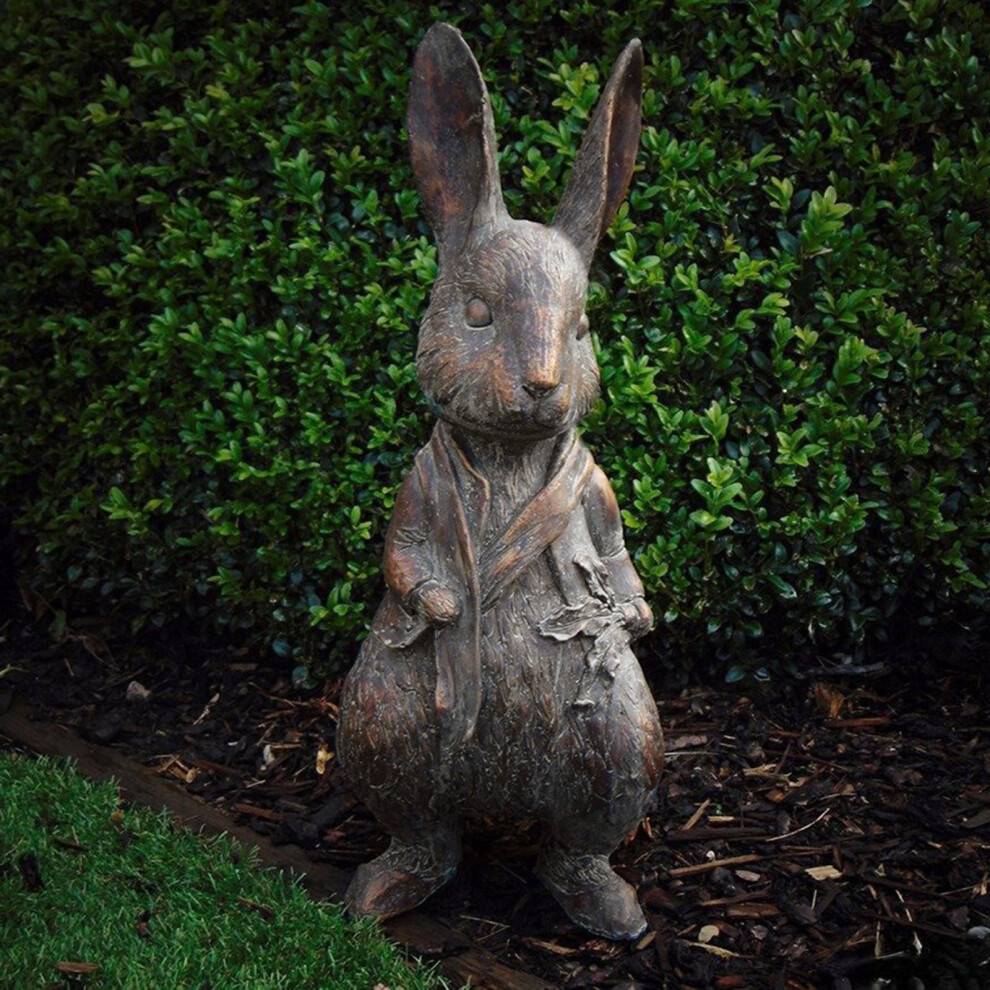 Resin Rabbit Garden Statue Outdoor Easter