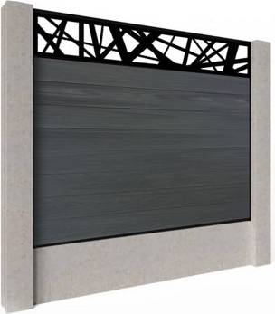 Easycomposite 5Ft Composite Fence Panel Into Existing