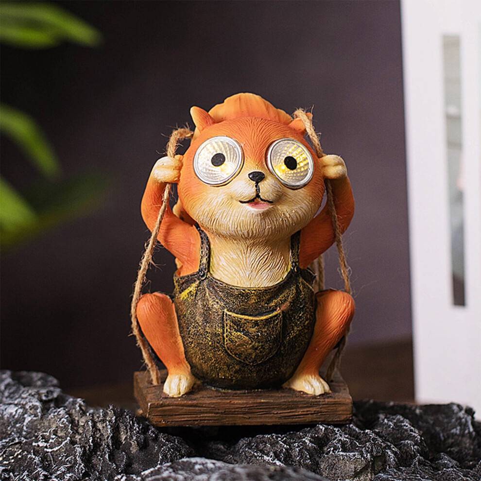 Solar Garden Frog Decor Waterproof Light Set