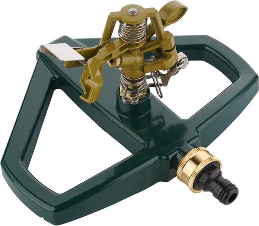 Impact Sprinkler with Base 360 Rotating System