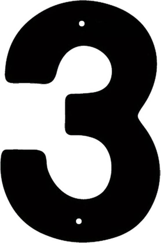 3D Iron House Number Sign 4x6 Inch