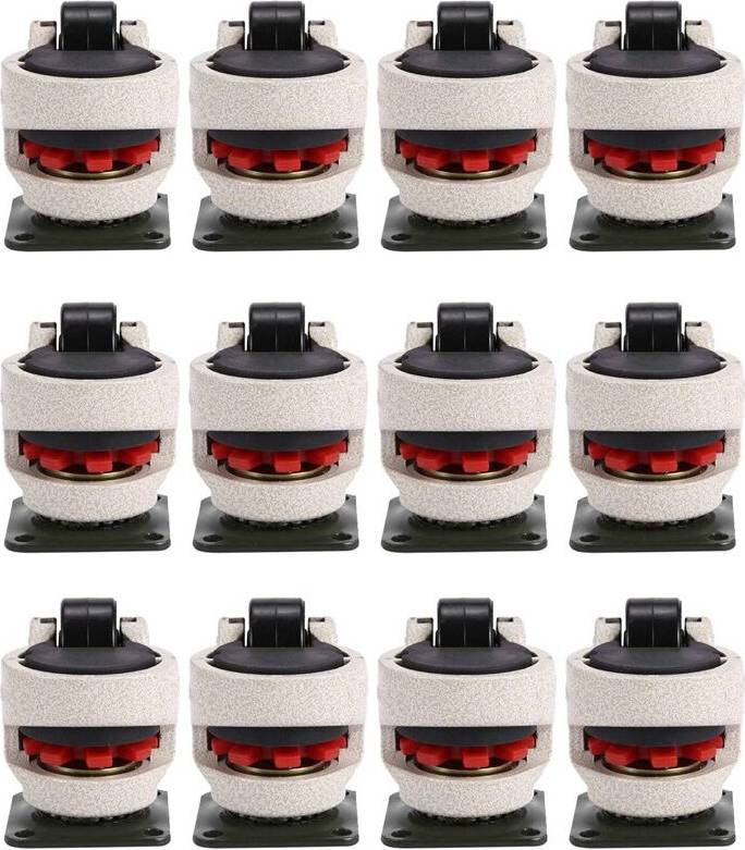 12 Pcs Retractable Leveling Casters