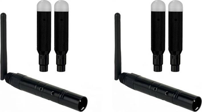 DMX Wireless 2 Female Receivers Transmitter Control