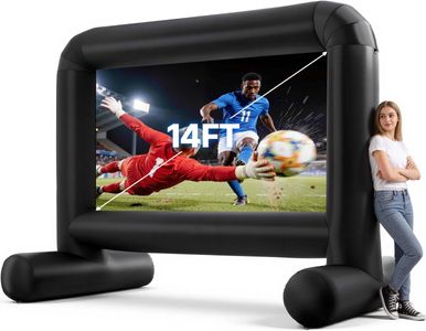 Inflatable projector screen KffKff Inflatable Movie Screen 14 ft