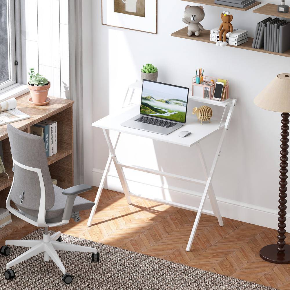 Homcom 81.5 Cm Folding Computer White