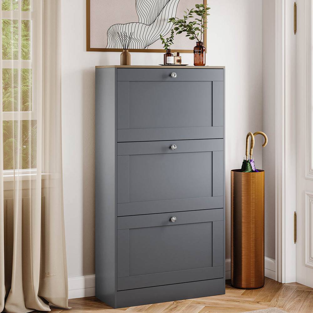 HD Designs 3 Drawer Cabinet Organizer Shoe Rack